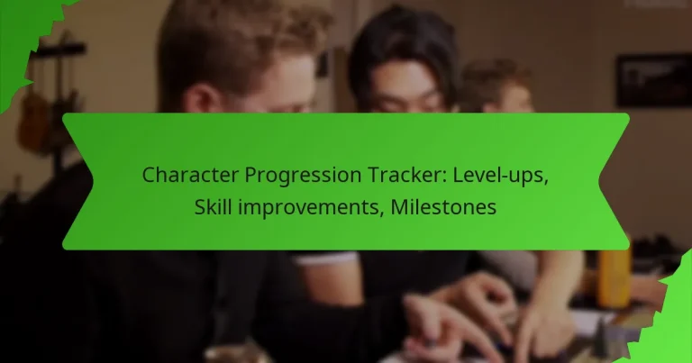 Character Progression Tracker: Level-ups, Skill improvements, Milestones