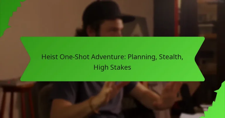 Heist One-Shot Adventure: Planning, Stealth, High Stakes