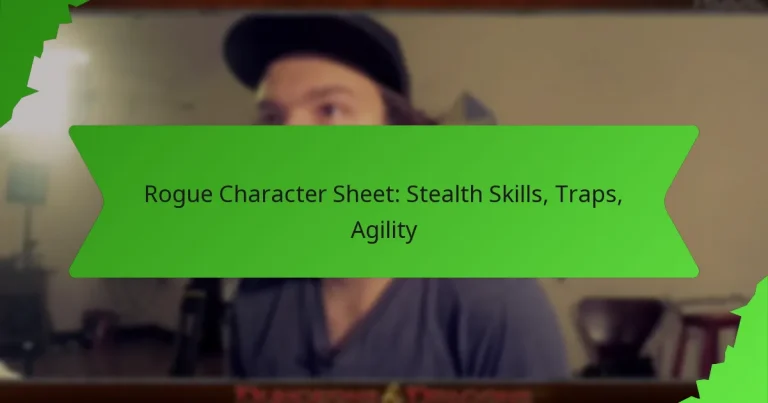 Rogue Character Sheet: Stealth Skills, Traps, Agility